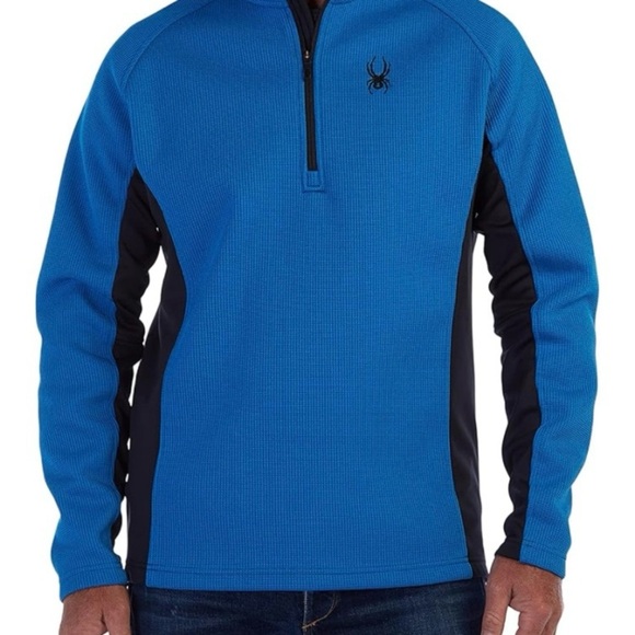Spyder Half Zip Men’s Pullover Sz L‎ Ski Snowboard Outdoor Gorpcore Layer - Picture 2 of 7